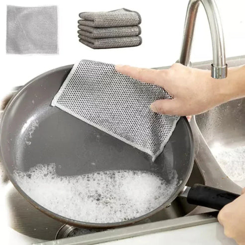 Paños de limpieza multiuso de malla metálica | Oferta Compra 5 y lleva 10