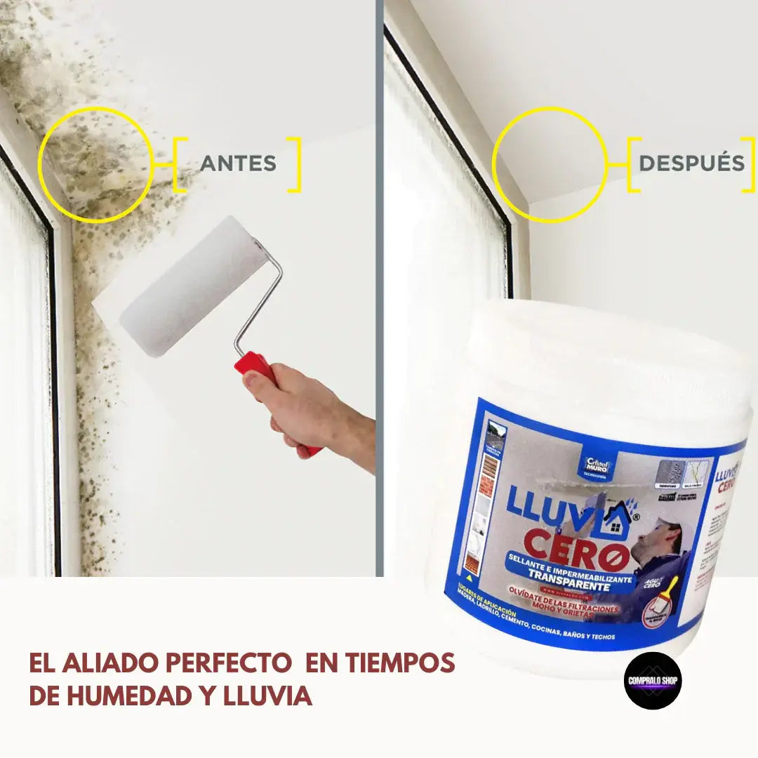 PROMO 2x1 Impermeabilizante Transparente contra infiltración, moho y humedad
