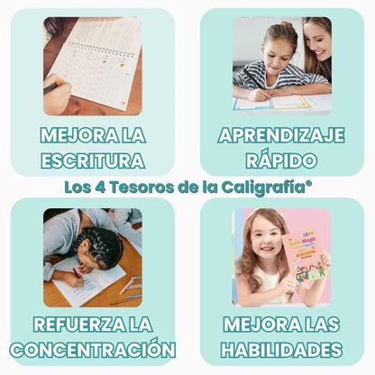 EscribeFácil™ | Kit de Caligrafía Inteligente Reutilizable x4