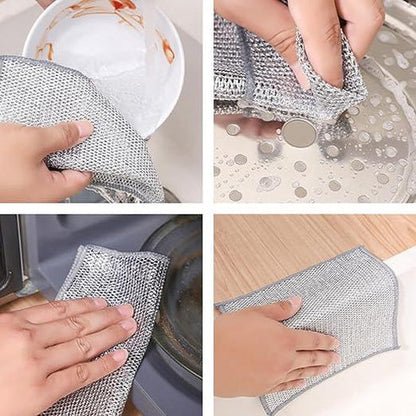 Paños de limpieza multiuso de malla metálica | Oferta Compra 5 y lleva 10