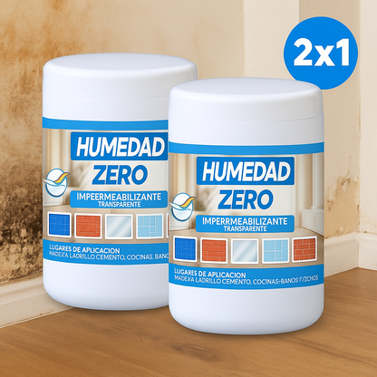 PROMO 2x1 Impermeabilizante Transparente contra infiltración, moho y humedad