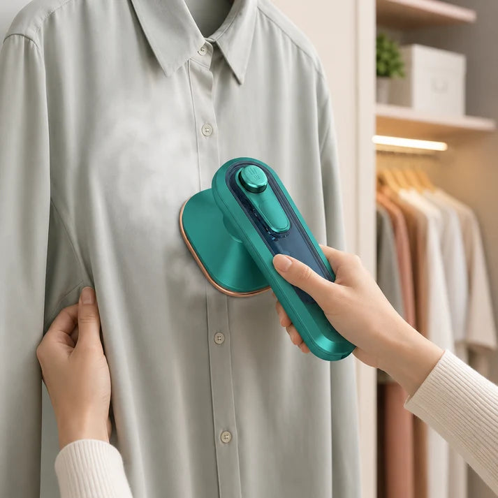 Mini Plancha a Vapor Portátil: Ropa Impecable en Segundos