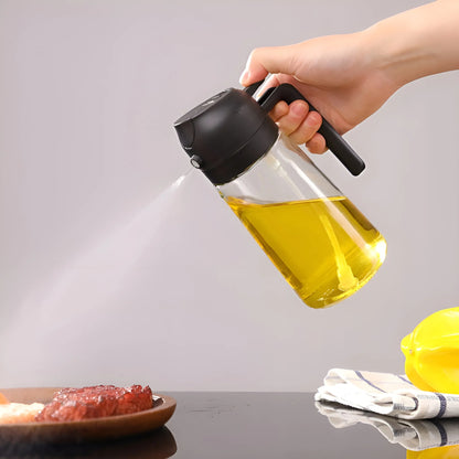 Dispensador de Aceite 2 en 1 | Rocía, Vierte y Cocina sin Desperdiciar
