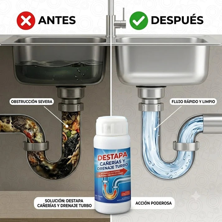 PROMO 3x1 Destapa Cañerías y Drenaje Turbo | Limpieza Profunda
