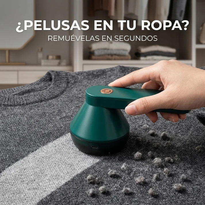 Removedor de Pelusas Eléctrico | Efecto Ropa Nueva Al Instante