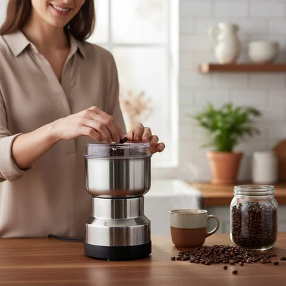 Molinillo Eléctrico 5 en 1 – Muele Café y Más en Segundos